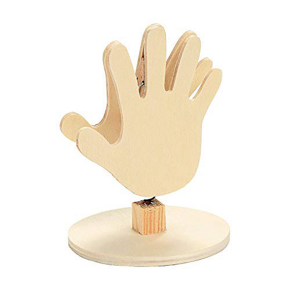 Do It Yourself Wood Praying Hands Note Holder - Craft Kits - 12 Pieces