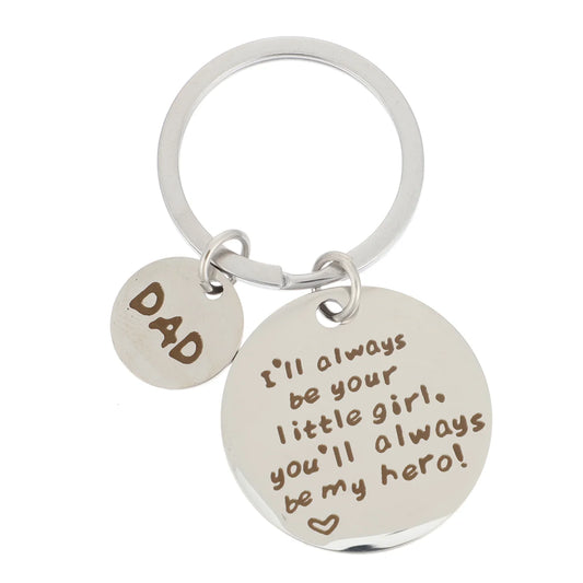 Gifts Personalized Keychain Fathers Day Party Favors Stainless Steel Dad