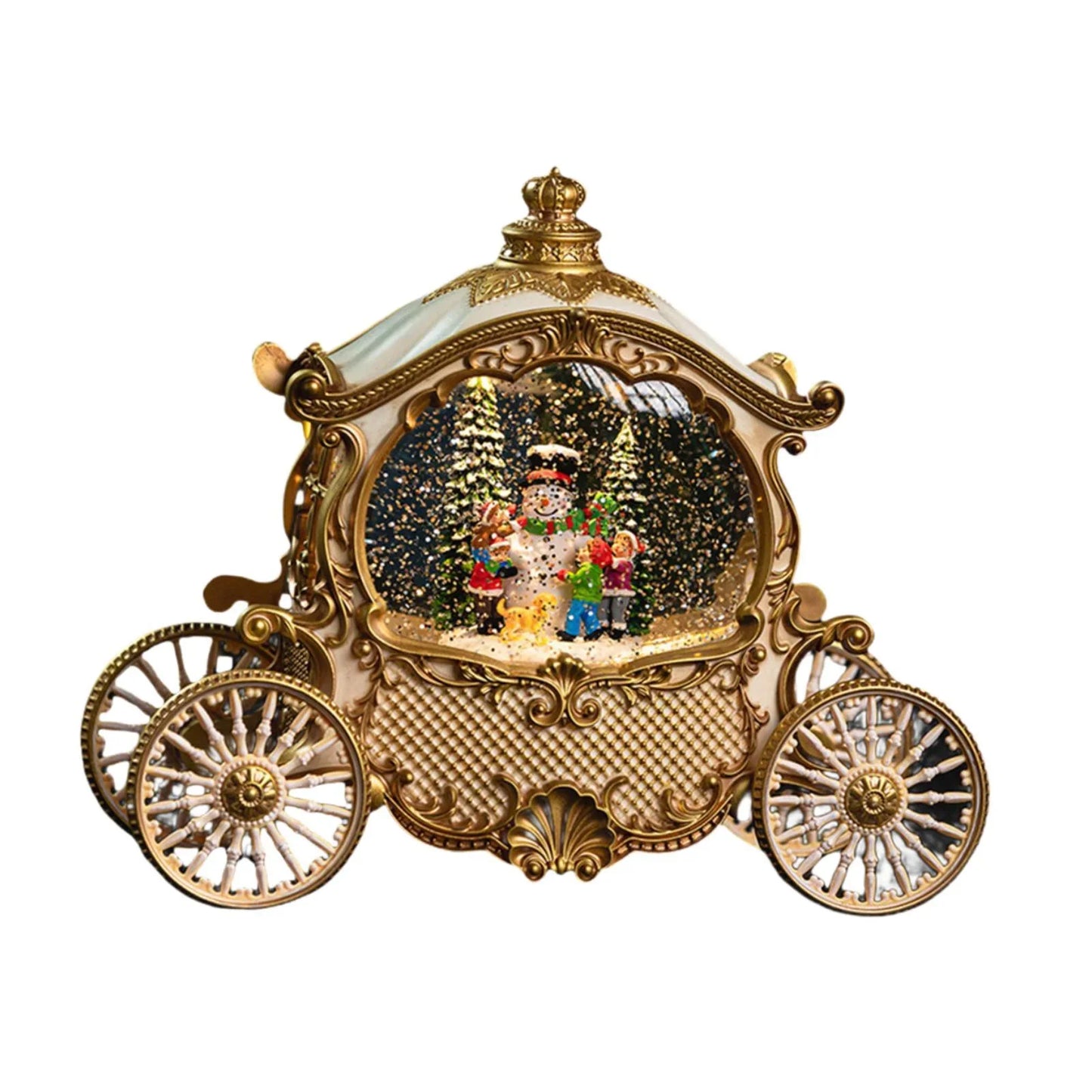 Sharprepublic Christmas Snow Globe Christmas Present Music Box for Desktop Wedding Holiday